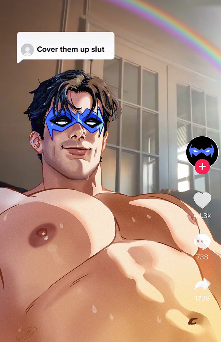 dick grayson and nightwing (dc comics and 2 more) drawn by stephendraws