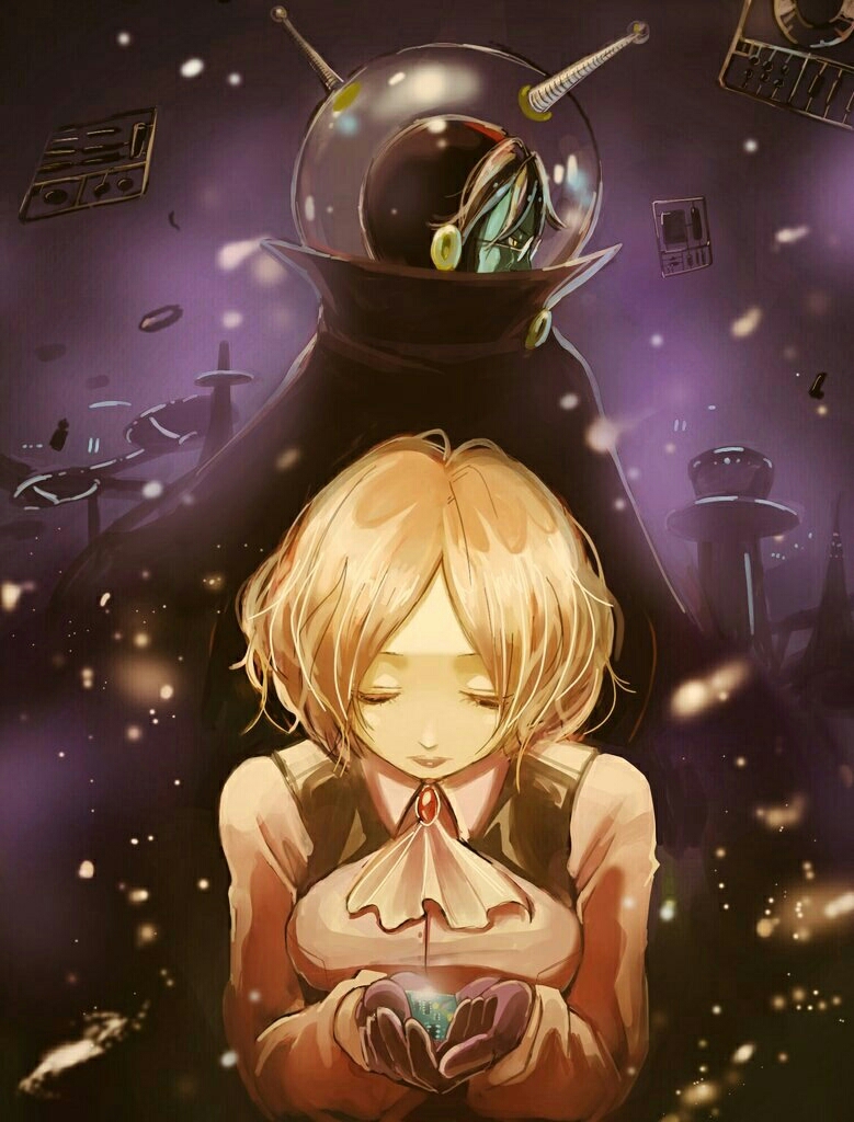 okumura haru, noir, okumura kunikazu, and shadow okumura (persona and 1 more) drawn by y_(pixiv1616946)
