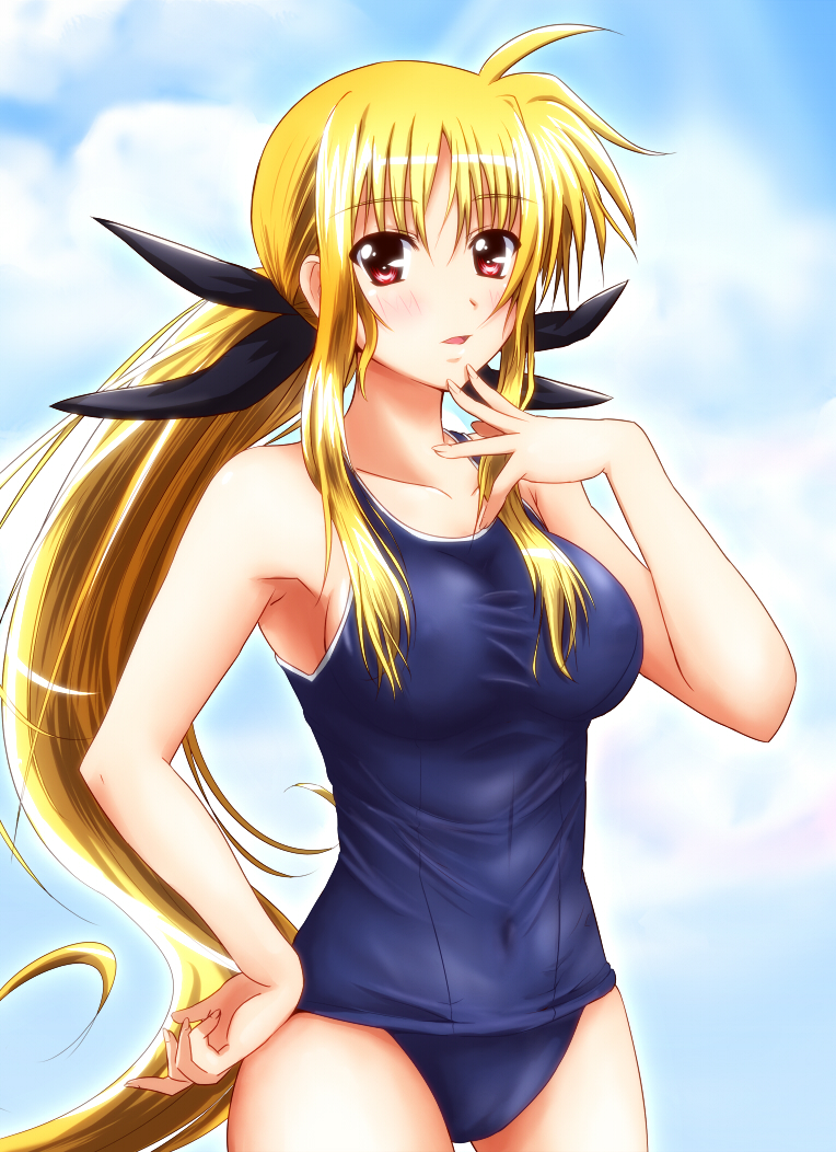 fate testarossa (lyrical nanoha and 1 more) drawn by diesel-turbo
