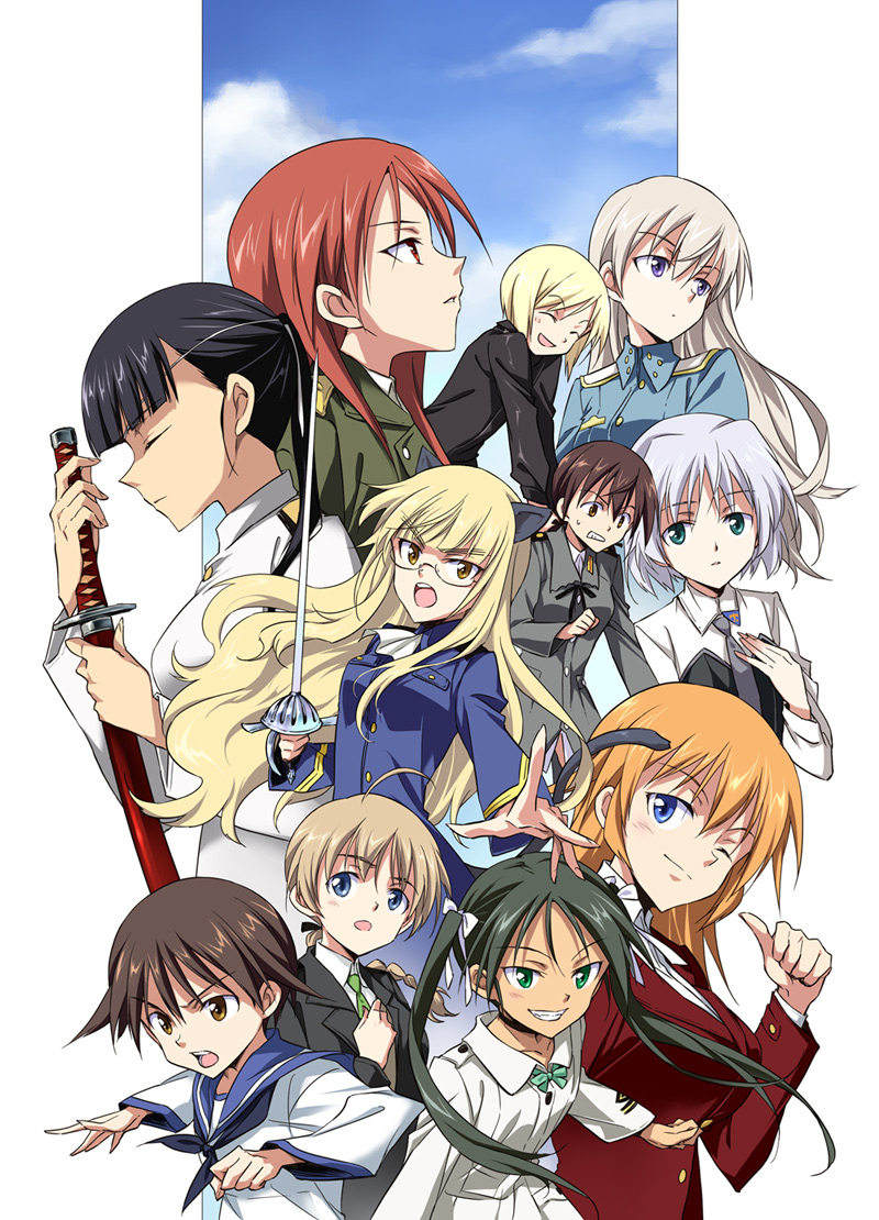 sanya v. litvyak, eila ilmatar juutilainen, miyafuji yoshika, erica hartmann, gertrud barkhorn, and 6 more (world witches series and 1 more) drawn by agahari