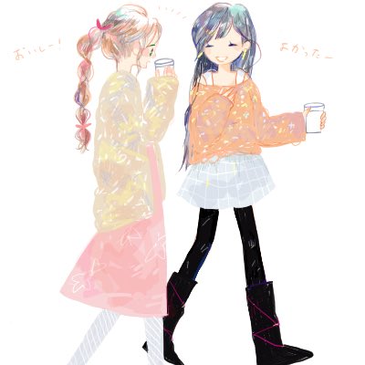 tifa lockhart and aerith gainsborough (final fantasy and 1 more) drawn by brain_buster