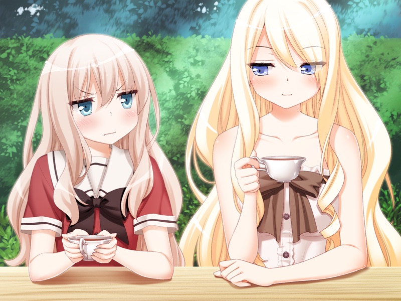 kawamura reo and shitogi eris (sono hanabira ni kuchizuke wo) drawn by kani_biimu