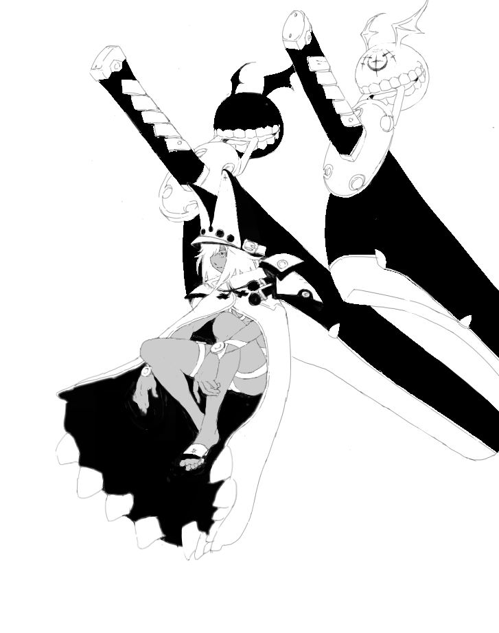 ramlethal valentine and lucifero (guilty gear and 1 more) drawn by ktzw_(ktzwshm)