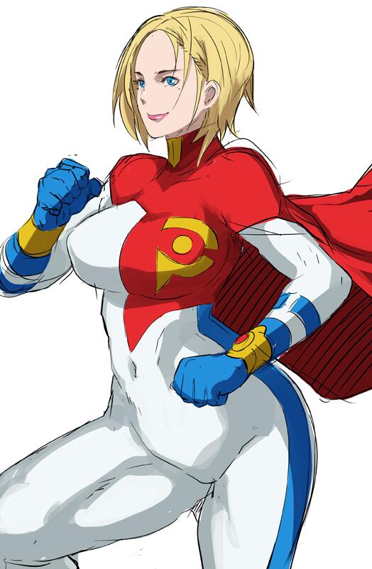power girl (dc comics and 1 more) drawn by butcha-u