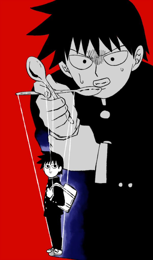 kageyama ritsu (mob psycho 100) drawn by roborovskii