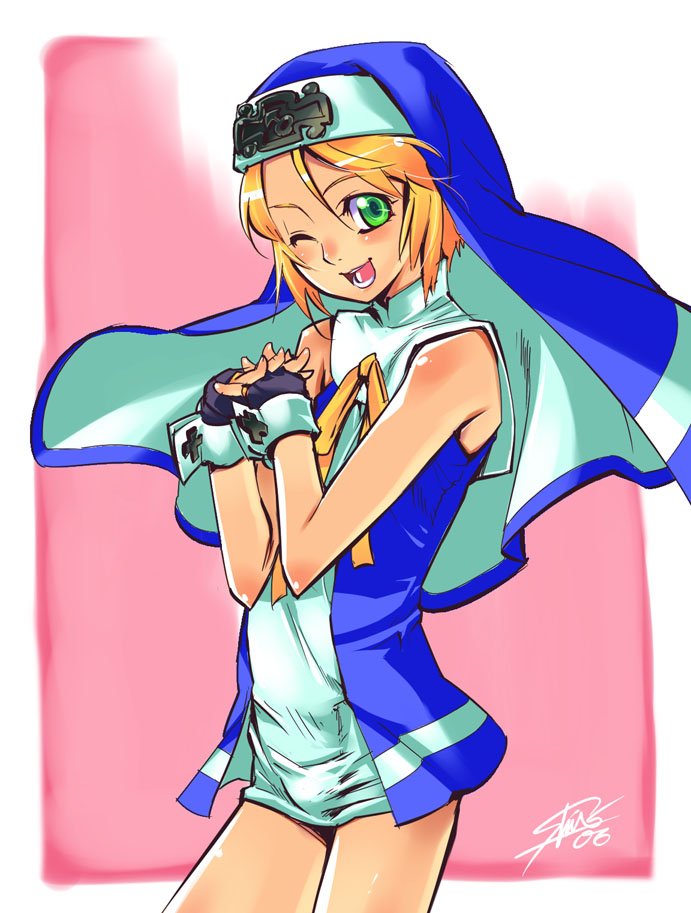 bridget (guilty gear and 1 more) drawn by shiro_(tamago_no_kara)