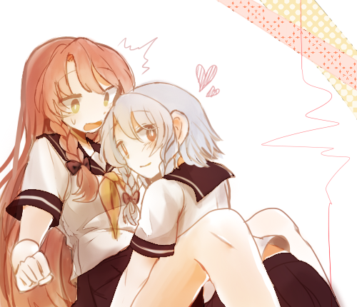 izayoi sakuya and hong meiling (touhou) drawn by rya_(aptkz_11)