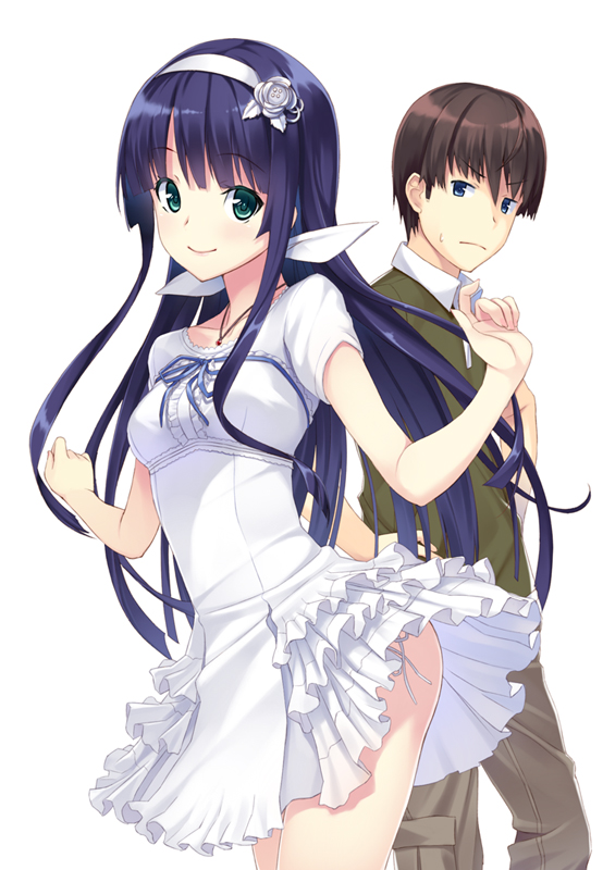 mitsurogi rinze and hinata asuta (joshi mote na imouto to junan na ore) drawn by gin_(ginshari)