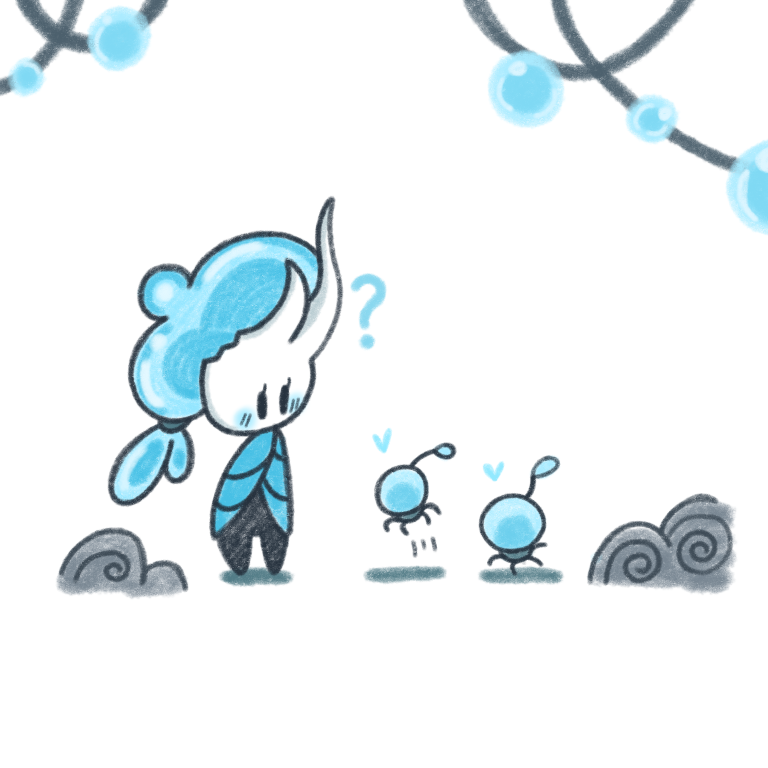 broken vessel and lifeseed (hollow knight) drawn by sakana_2-gou
