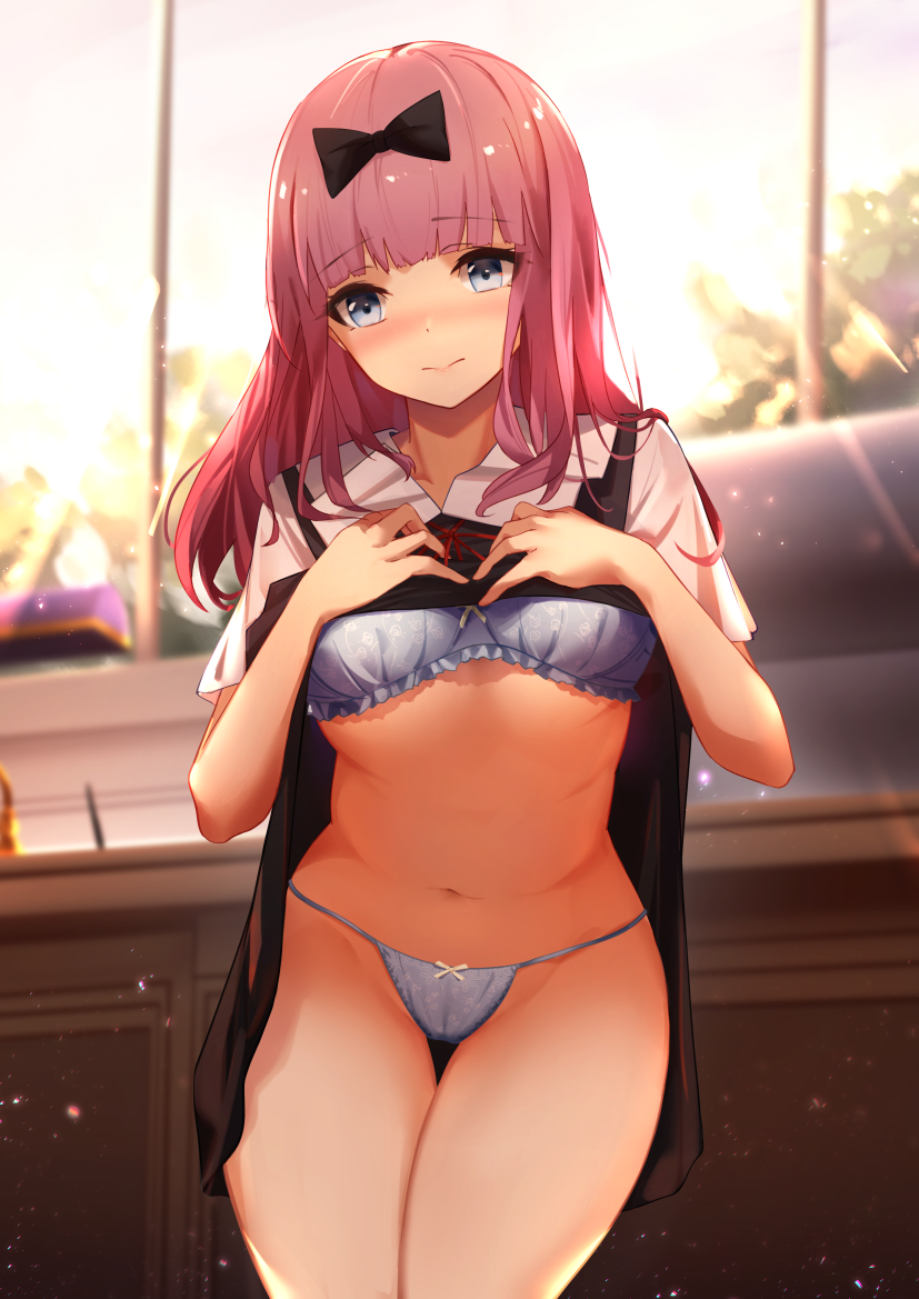 fujiwara chika (kaguya-sama wa kokurasetai ~tensai-tachi no renai zunousen~) drawn by faicha