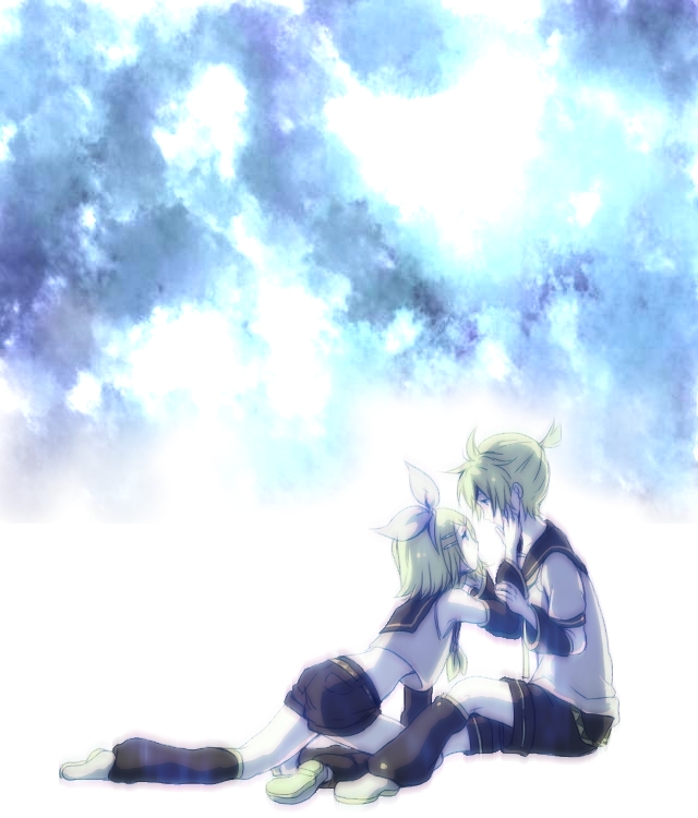 kagamine rin and kagamine len (vocaloid) drawn by oharu