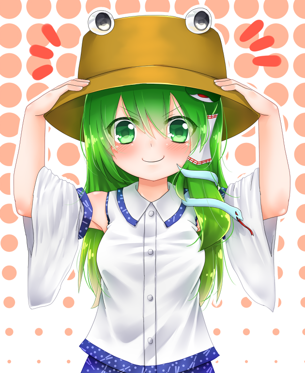 kochiya sanae, moriya suwako, and pyonta (touhou) drawn by namino.