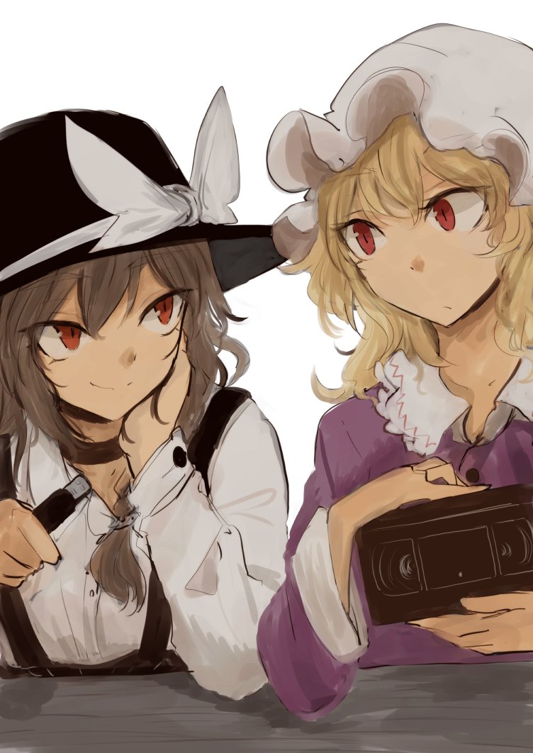 usami renko and maribel hearn (touhou) drawn by necro_(nekurodayo)