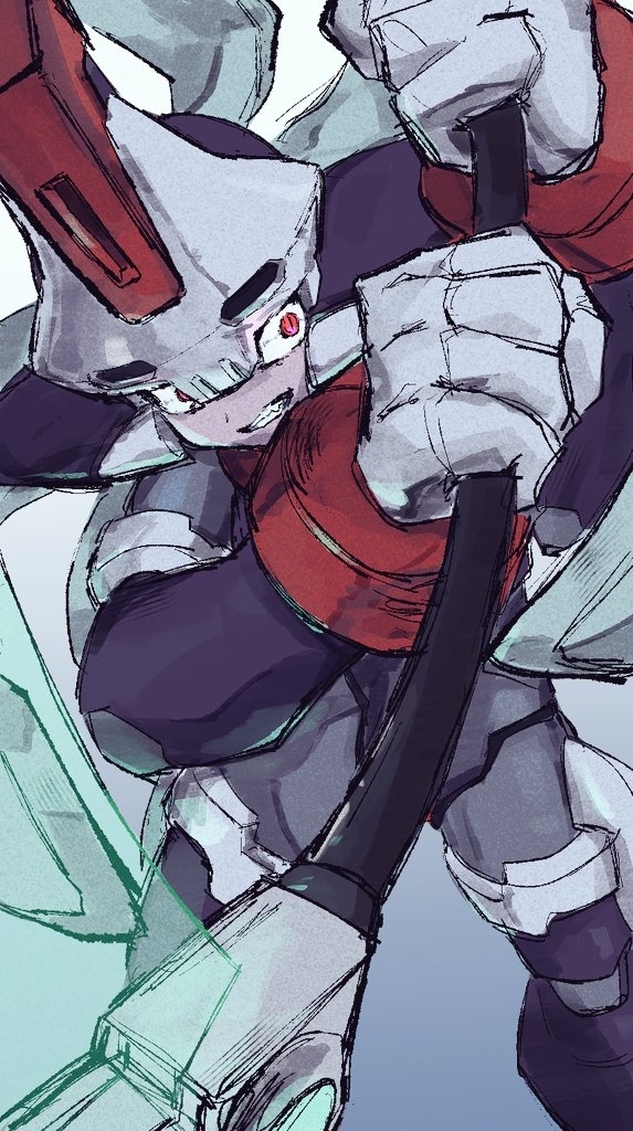 model w and prometheus (mega man and 1 more) drawn by lemon_inu