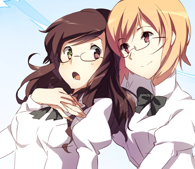 ooe natsume and inoue naomi (katawa shoujo) drawn by weee_(raemz)