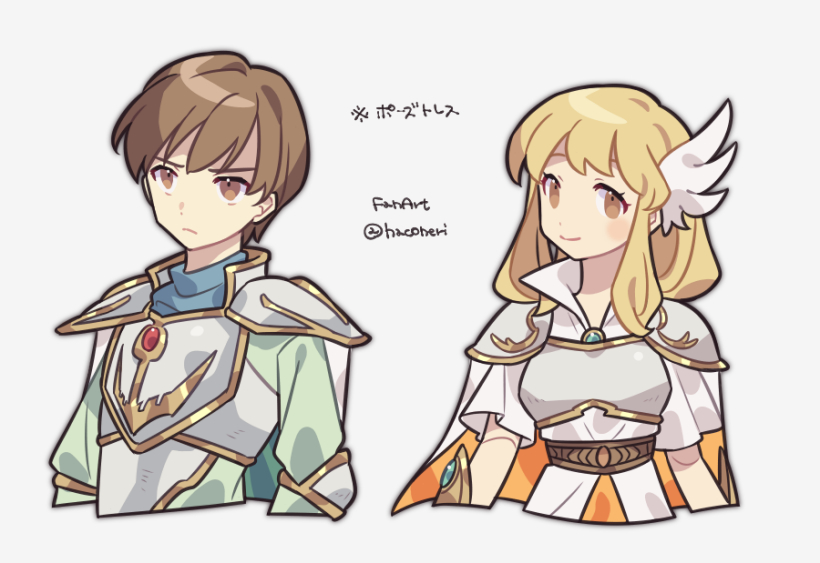leif and nanna (fire emblem and 1 more) drawn by haconeri