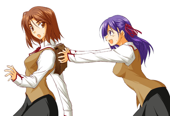 matou sakura and mitsuzuri ayako (fate and 1 more) drawn by fue_(rhomphair)