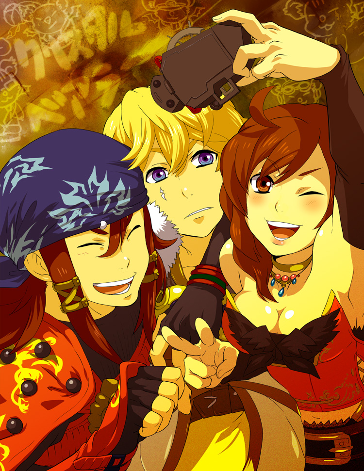 layle, keiss, and belle (final fantasy and 2 more) drawn by mikami