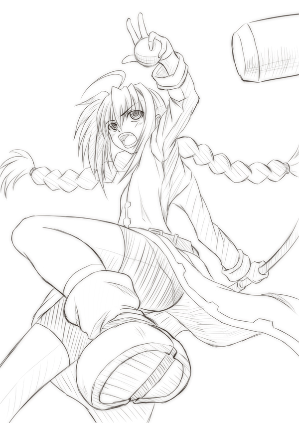 vita and graf eisen (lyrical nanoha and 1 more) drawn by nakayama_yukiji