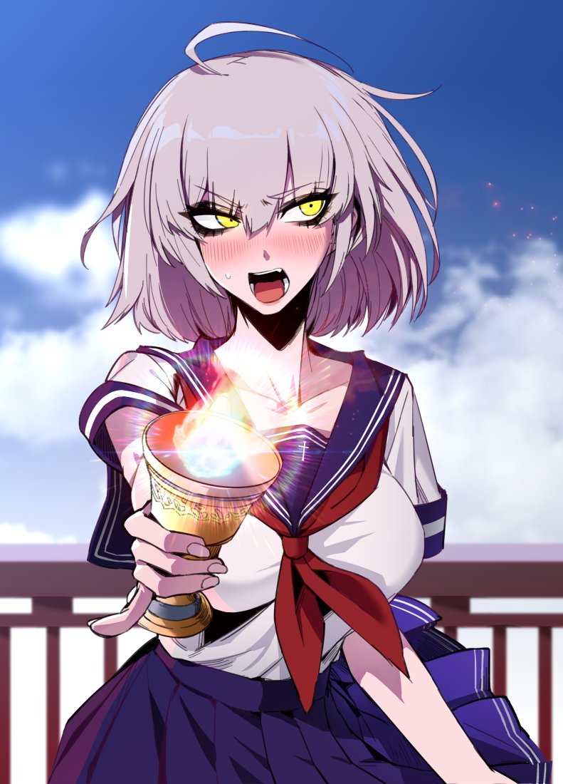 jeanne d'arc alter (fate and 1 more) drawn by j.k.