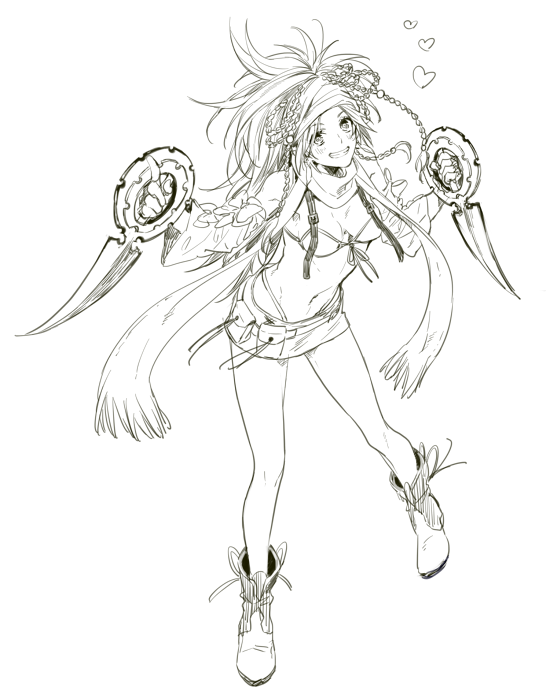 rikku and thief (final fantasy and 2 more) drawn by nakagawa_waka