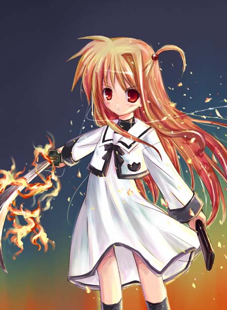 arisa bunnings and burning arisa (lyrical nanoha and 3 more) drawn by minamura_haruki
