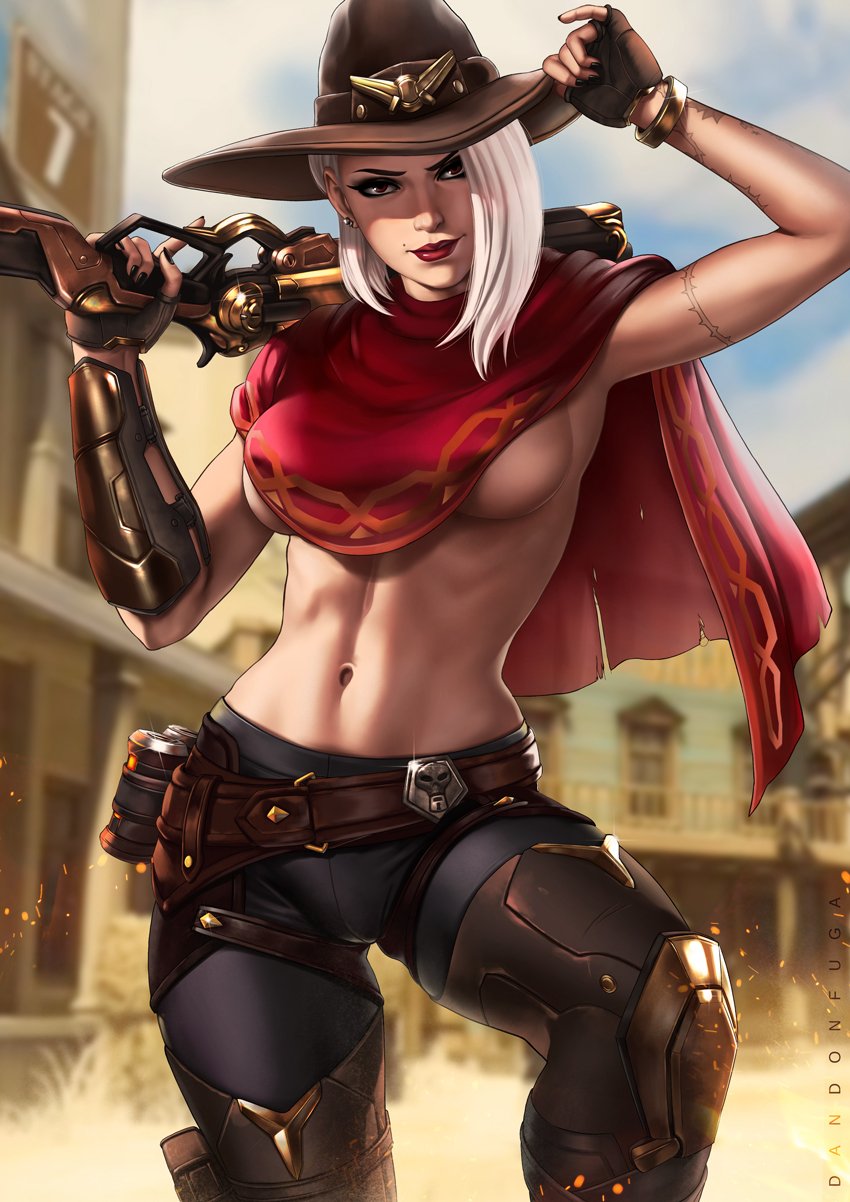 ashe (overwatch and 1 more) drawn by dandon_fuga
