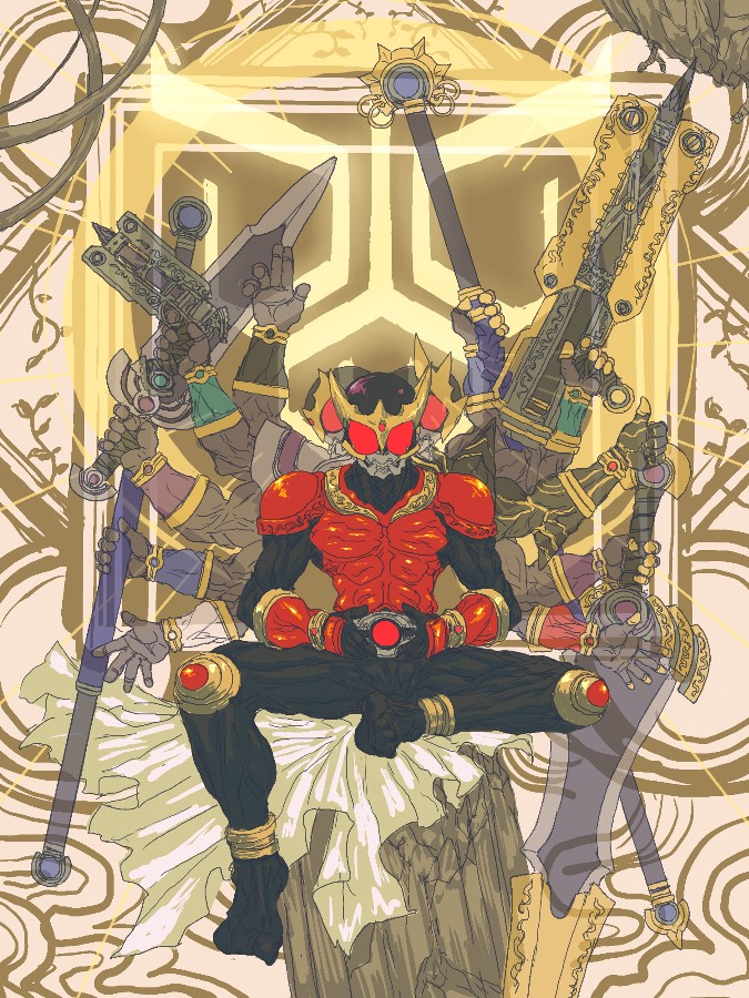 kamen rider kuuga (kamen rider and 1 more) drawn by sirius_(kerberos)