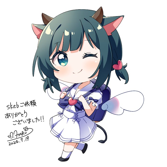 amano nene (indie virtual youtuber) drawn by haru_(konomi_150)