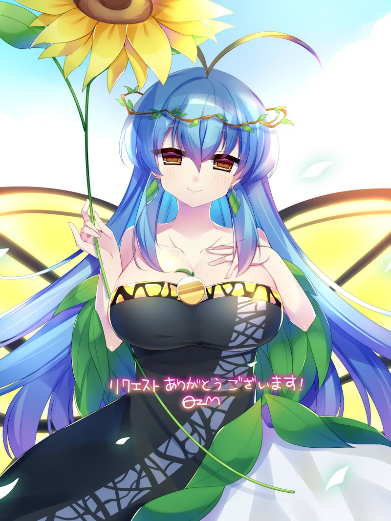 eternity larva (touhou and 1 more) drawn by kujou_mikuru