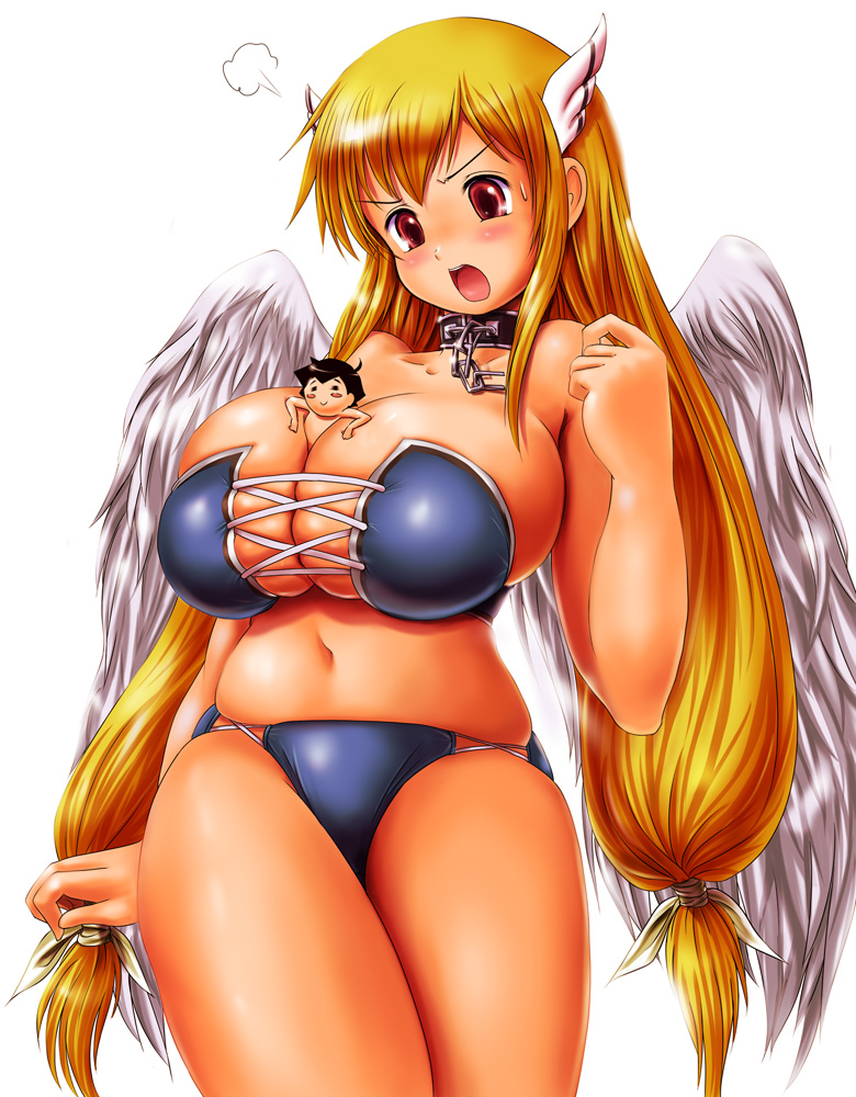 astraea and sakurai tomoki (sora no otoshimono) drawn by moriichi