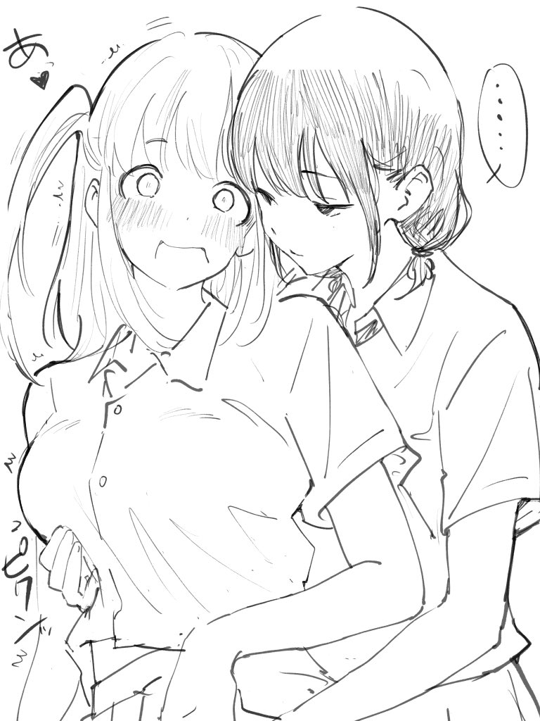 tamura yuri and nemoto hina (watashi ga motenai no wa dou kangaetemo omaera ga warui!) drawn by kajino_(aosansai)