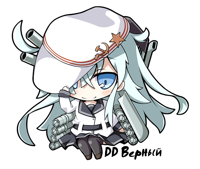 hibiki and verniy (kantai collection) drawn by take_tonbo