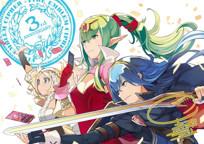 lucina, tiki, and lissa (fire emblem and 4 more) drawn by kurosawa_tetsu