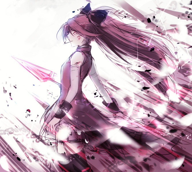 sakura kyoko (mahou shoujo madoka magica) drawn by maamayoru