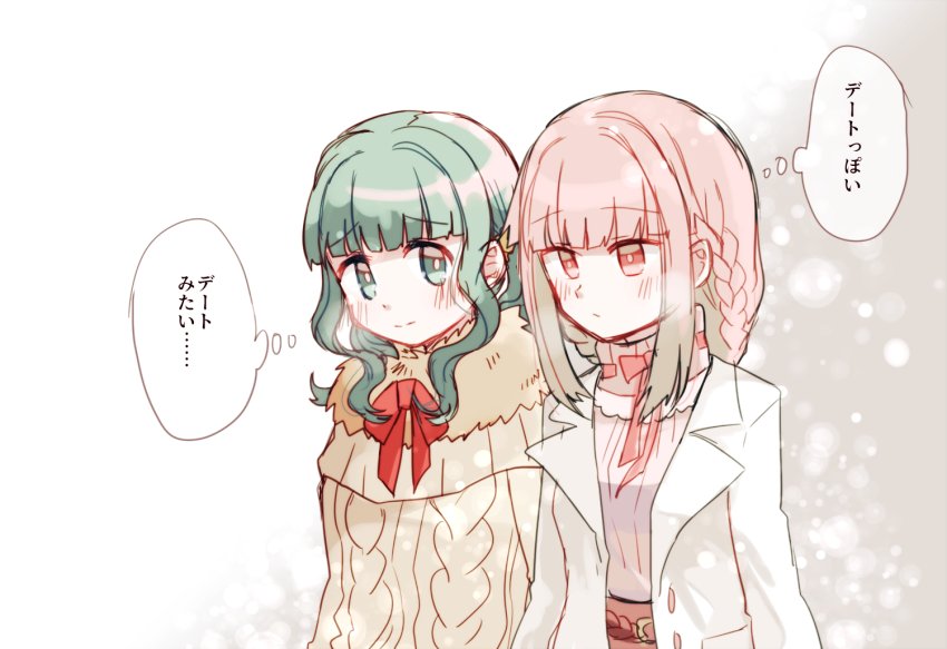 tamaki iroha and futaba sana (mahou shoujo madoka magica and 1 more) drawn by totte