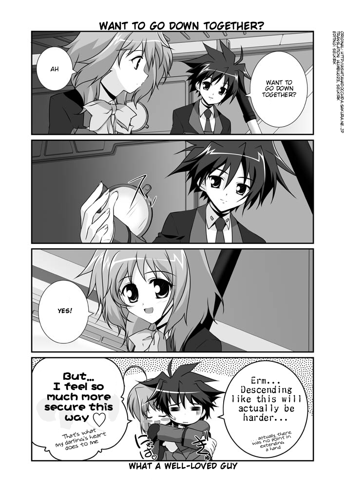 caro ru lushe and erio mondial (lyrical nanoha and 1 more) drawn by mikage_takashi