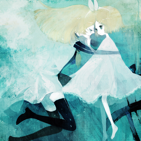 kagamine rin (vocaloid and 1 more) drawn by pechika