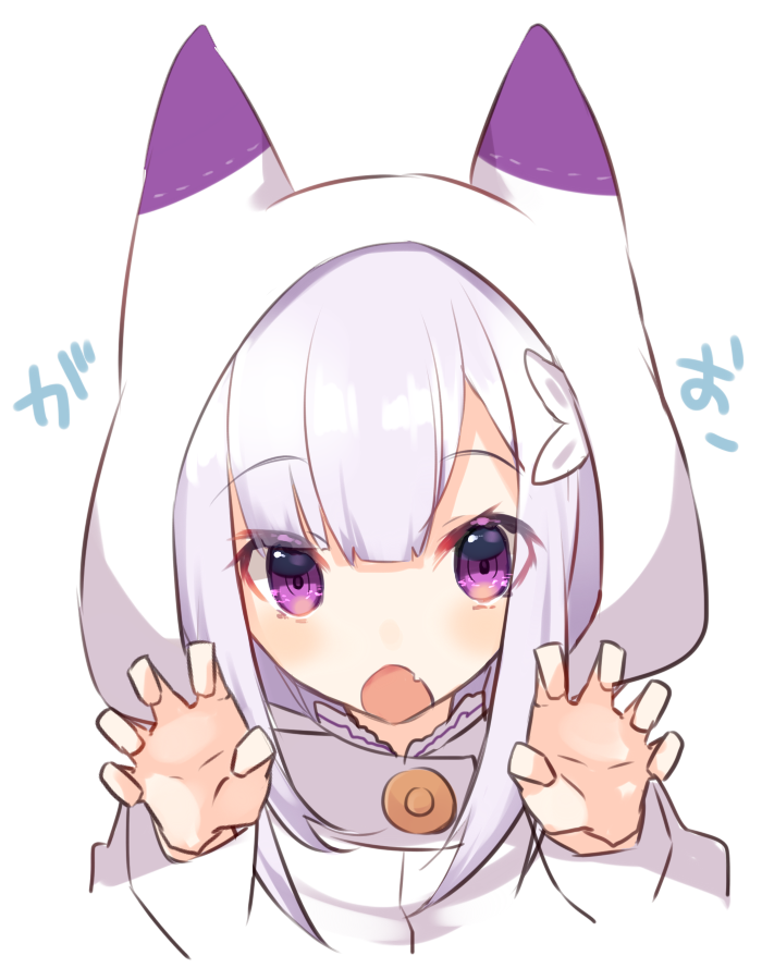 emilia (re:zero kara hajimeru isekai seikatsu) drawn by sakofu