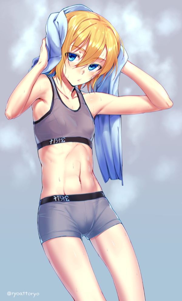 protagonist and iris (phantasy star and 1 more) drawn by ryou@ryou
