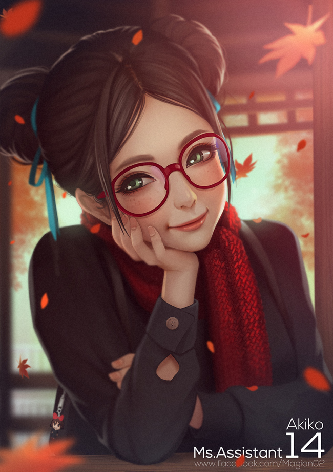 kiki and akiko (original and 2 more) drawn by magion02