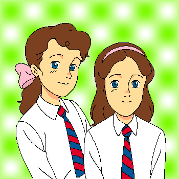 patricia o'sullivan and isabelle o'sullivan (the twins of st. clare's) drawn by japoor