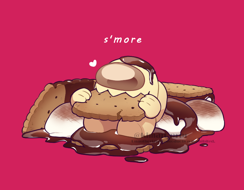 impostor and banana (among us) drawn by kiman