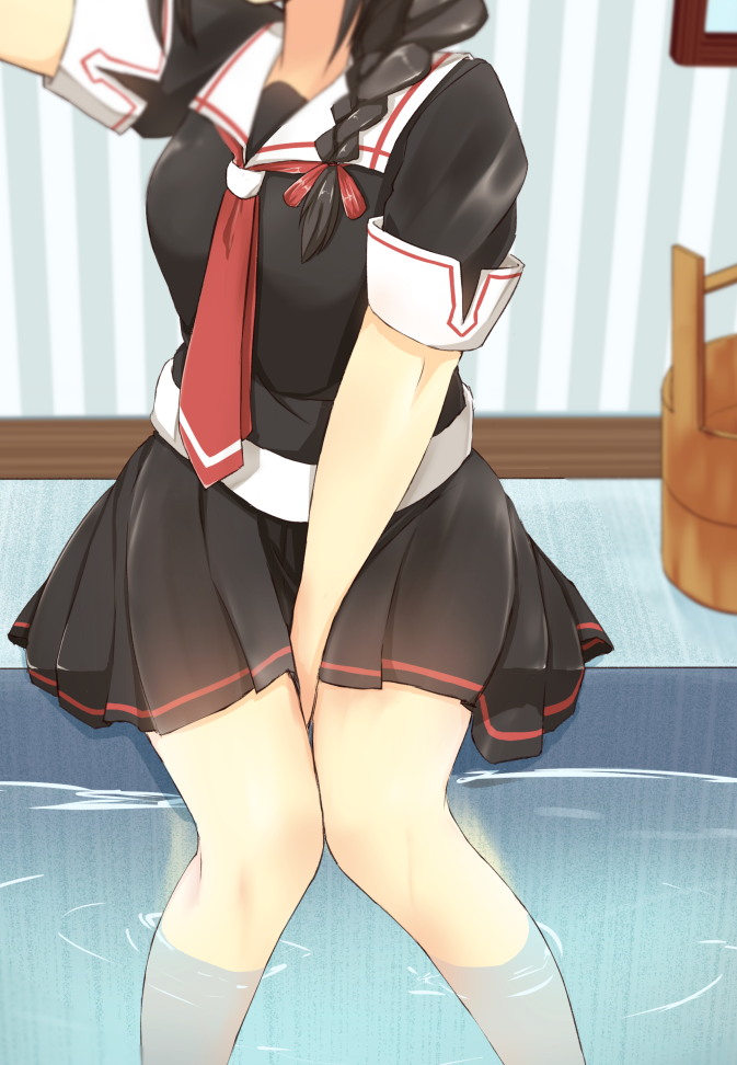 shigure and shigure kai ni (kantai collection) drawn by nenosame