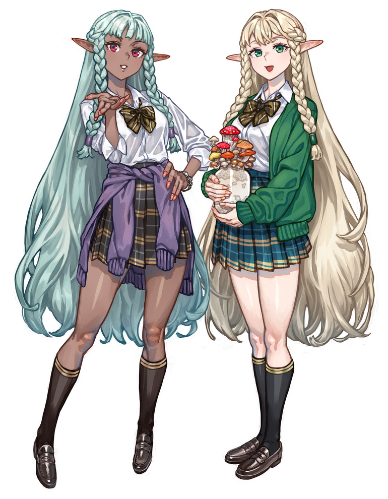 rosalinde and eltolinde (unicorn overlord) drawn by kahadu_(kawazu)