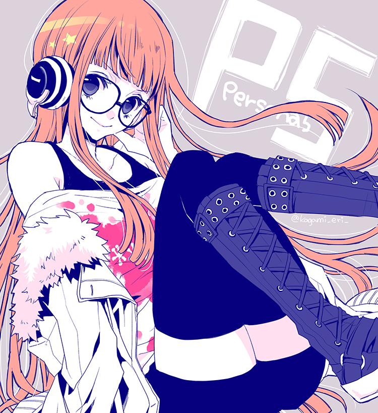 sakura futaba (persona and 1 more) drawn by pollyanna-eri