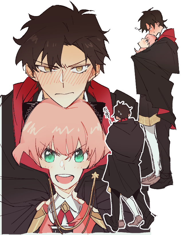 anya and damian desmond (spy x family) drawn by eon_mang