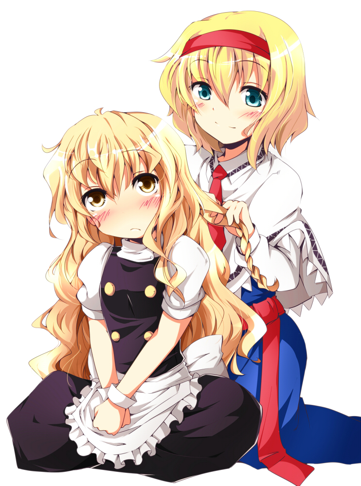 kirisame marisa and alice margatroid (touhou) drawn by chata_maru_(irori_sabou)