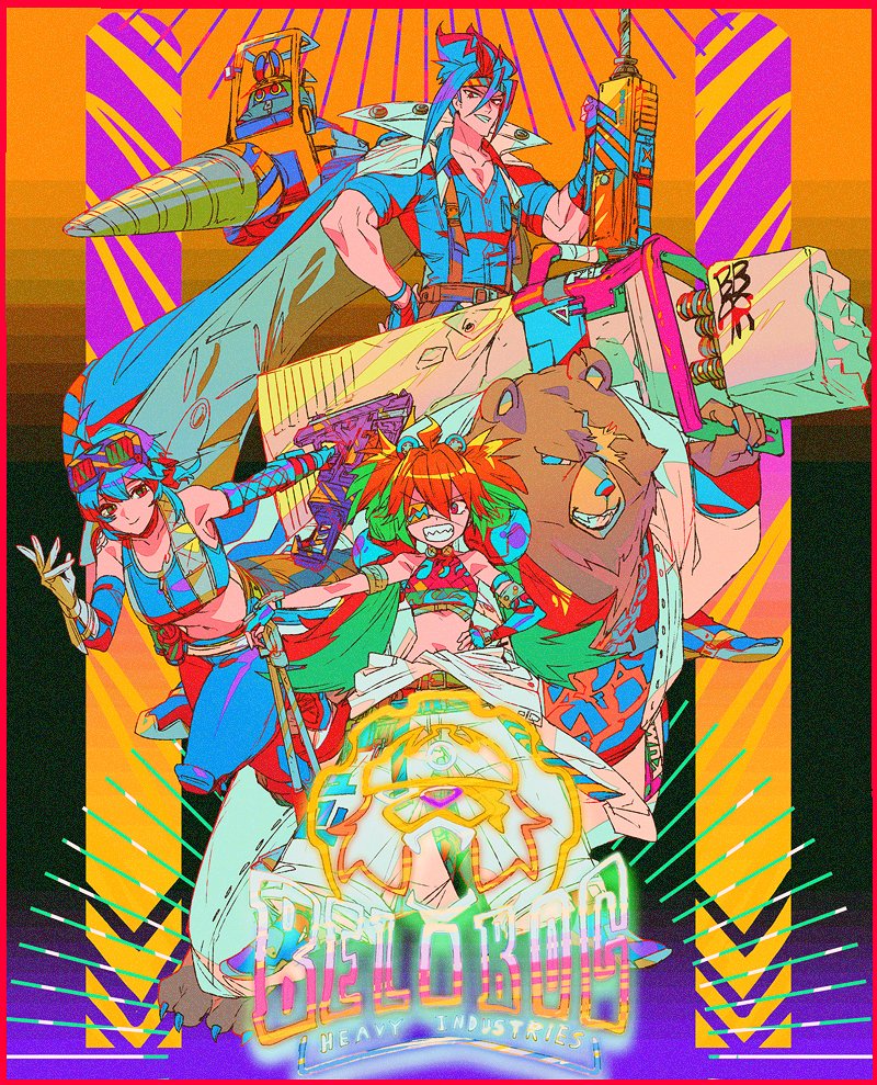 grace howard, koleda belobog, ben bigger, anton ivanov, and safety (zenless zone zero) drawn by mizu_cx