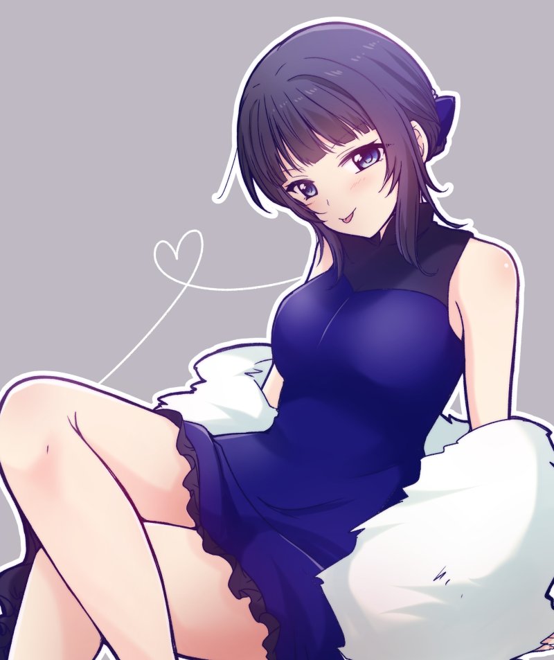 asaka karin (love live! and 1 more) drawn by kuroda_roku_(345)